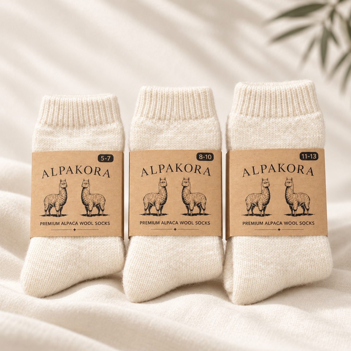 Alpaka-Kindersocken in der Originalverpackung