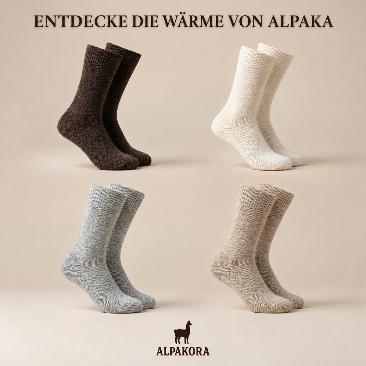 Alpaka-Wintersocken – ALPAKORA